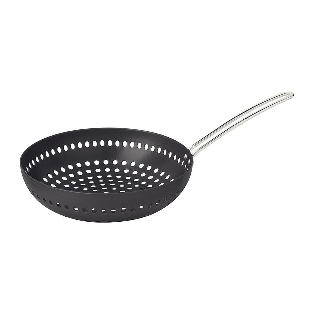 Grelha Wok Furada Churrasco Em Alumínio Anodizado Com Cabo 26 Cm ø - Tramontina 20847026