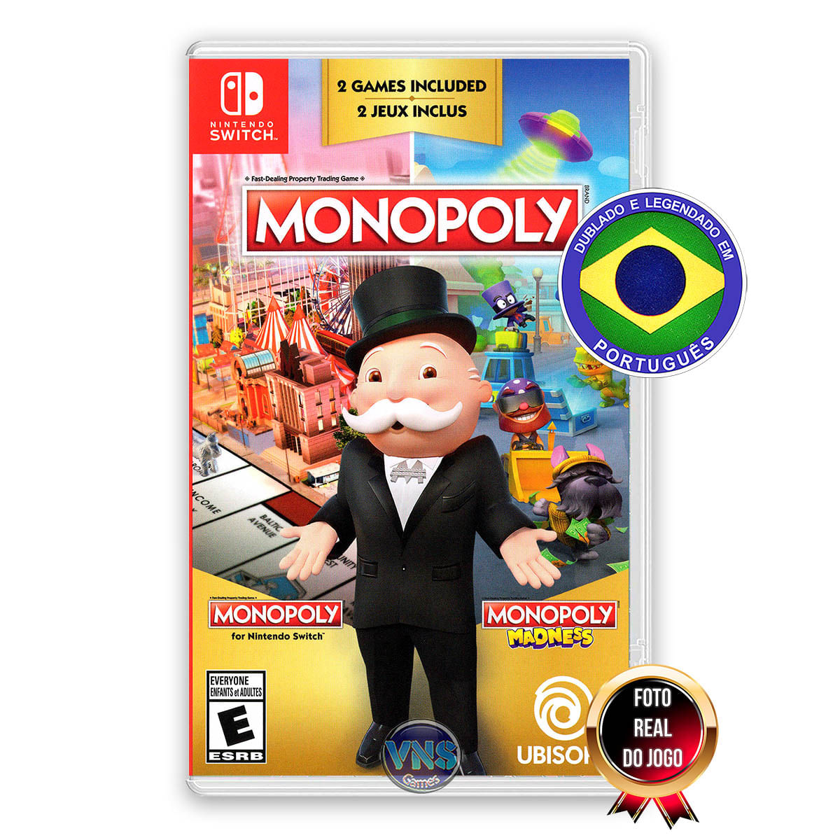 Monopoly and Monopoly Madness - Switch - Mídia Física