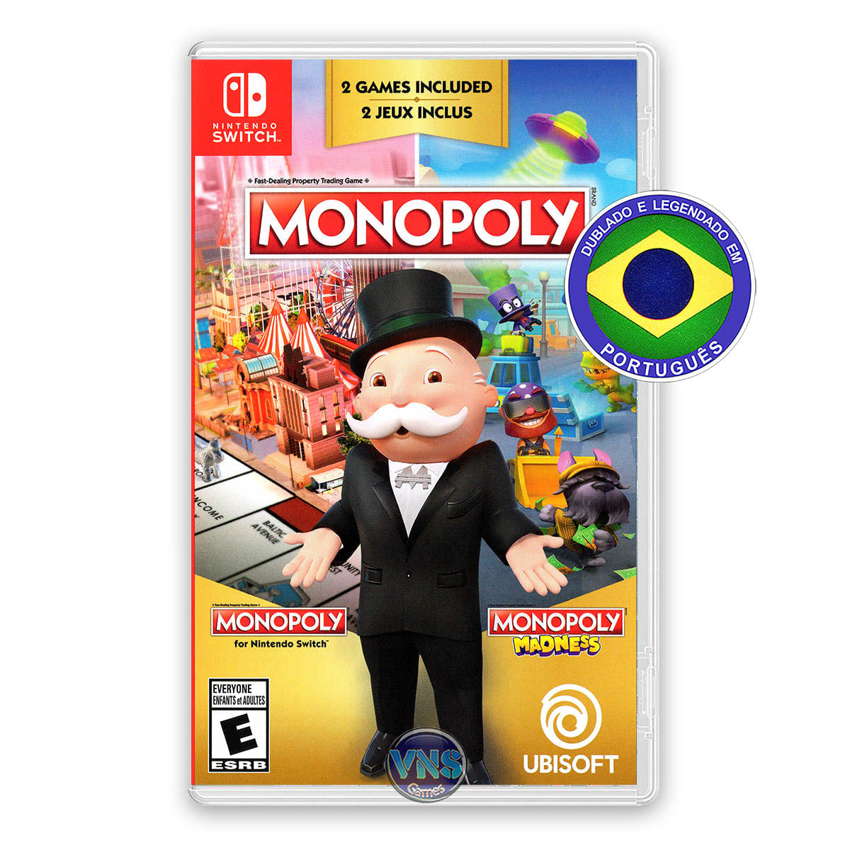 Monopoly and Monopoly Madness - Switch - Mídia Física