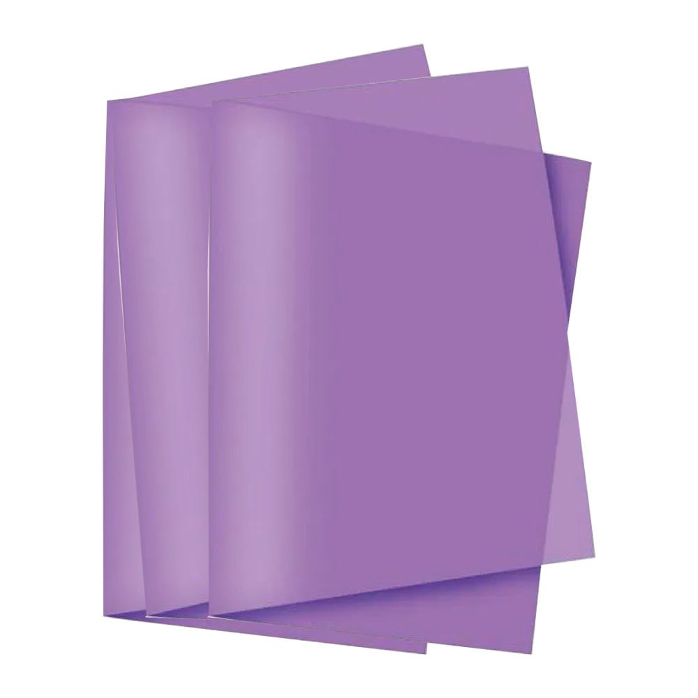 Kit 109 Folhas Papel de seda Lilas 48mm x 60mm