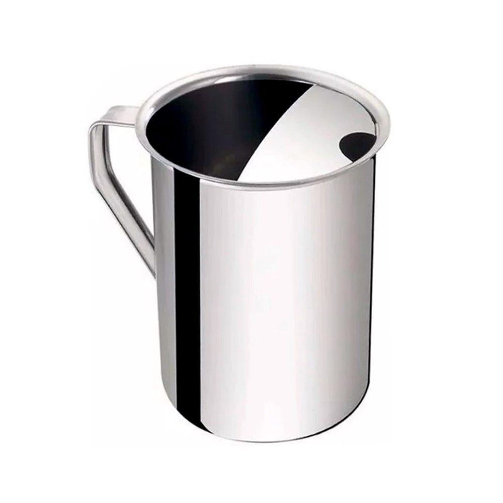 5 Jarras De Inox Com Aparador De Gelo Suco água Leite 2l Em Casa Tem