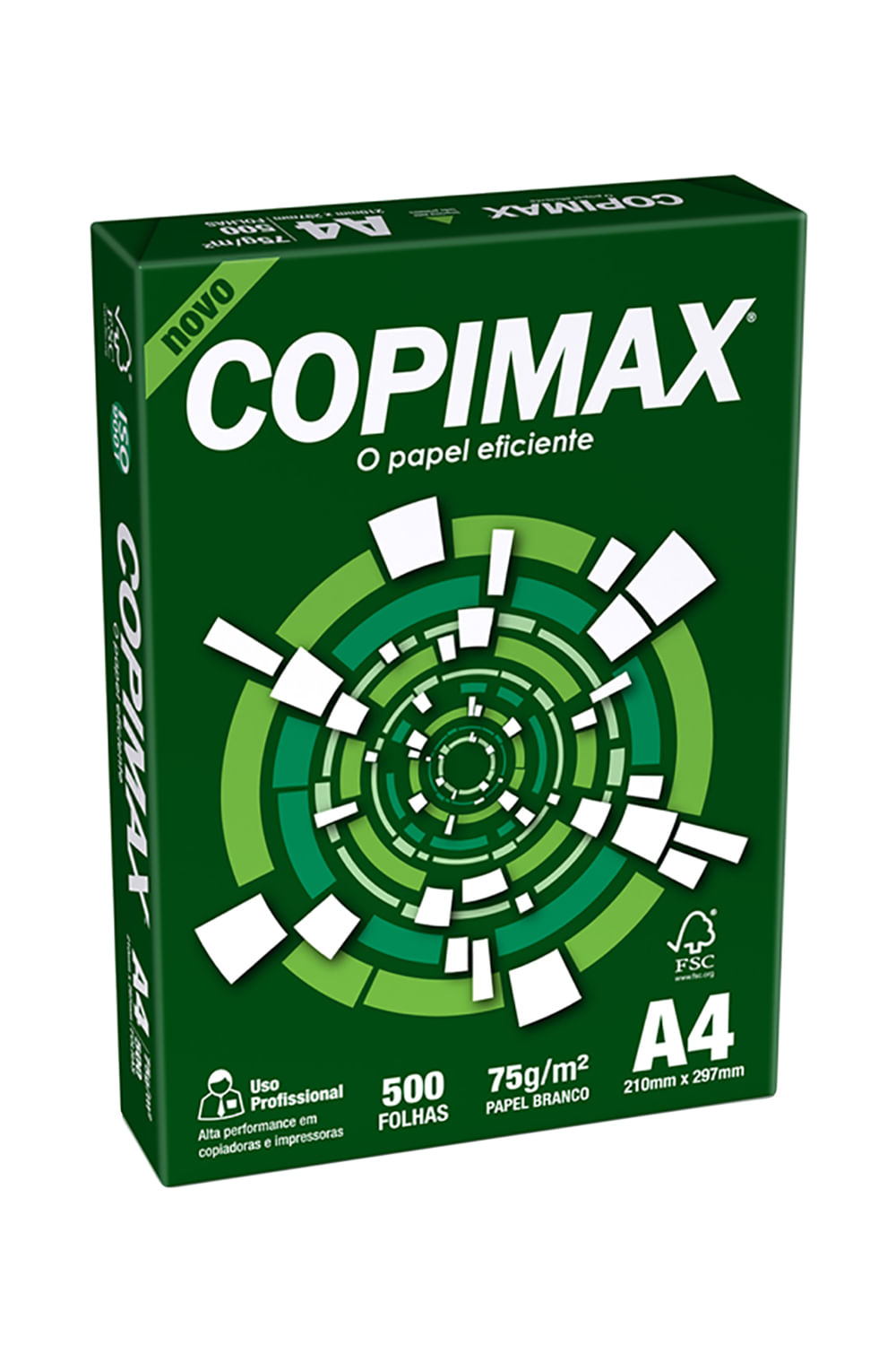 Papel Sulfite Copimax A4 Branco75g com 500 Folhas