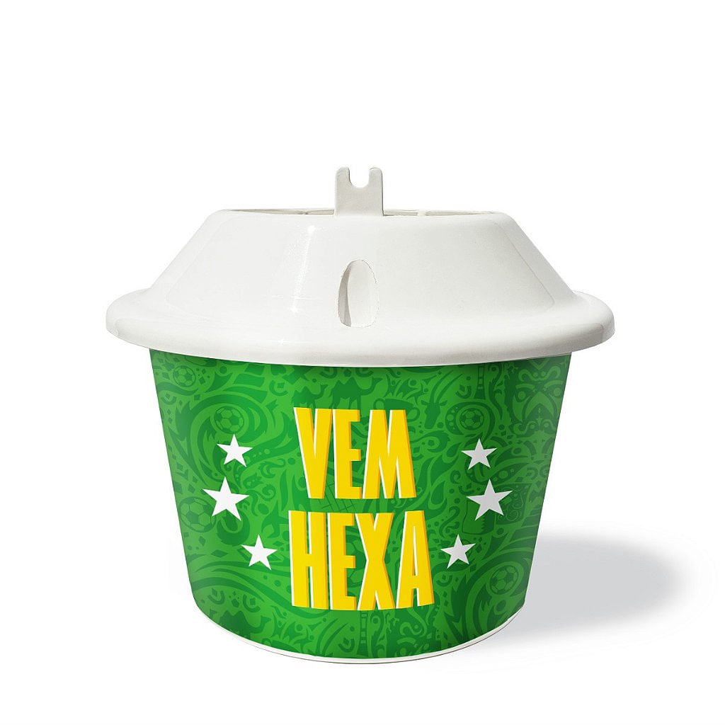 Chopeira Portátil Á Gelo Para Barril 5L - Brasil Hexa (VERDE)