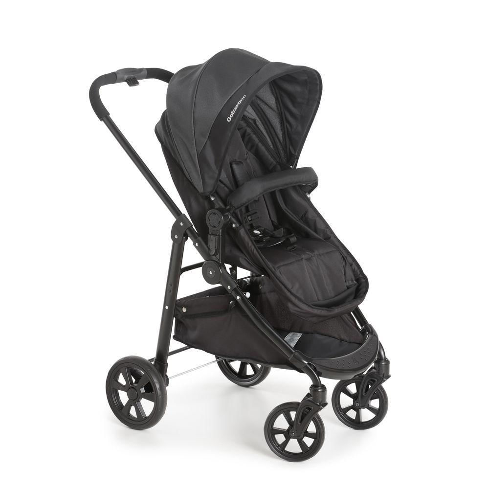 Carrinho De Bebê Para Passeio Galzerano Olympus New Black De 0 Meses Até 15 Kg Preto