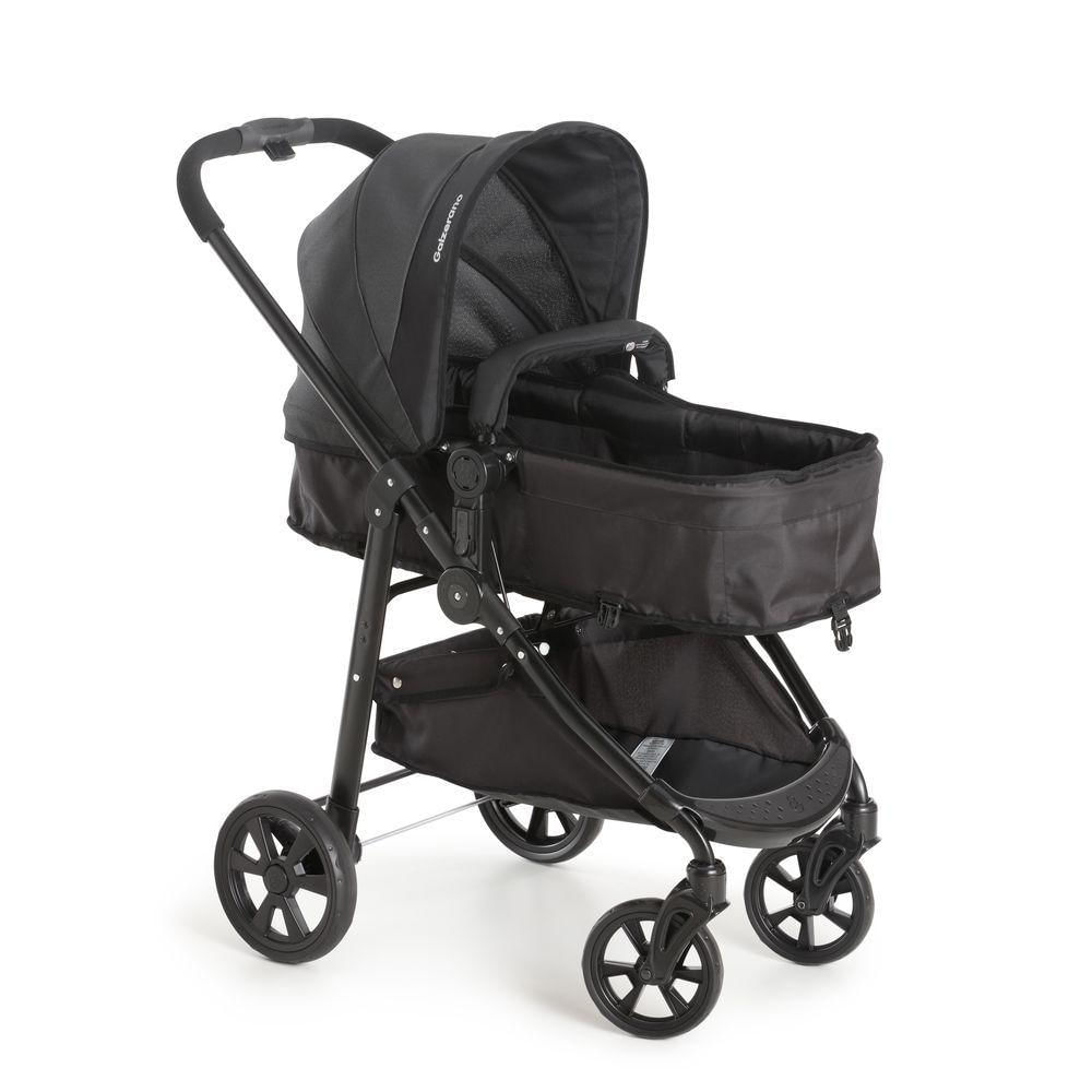 Carrinho De Bebê Para Passeio Galzerano Olympus New Black De 0 Meses Até 15 Kg Preto