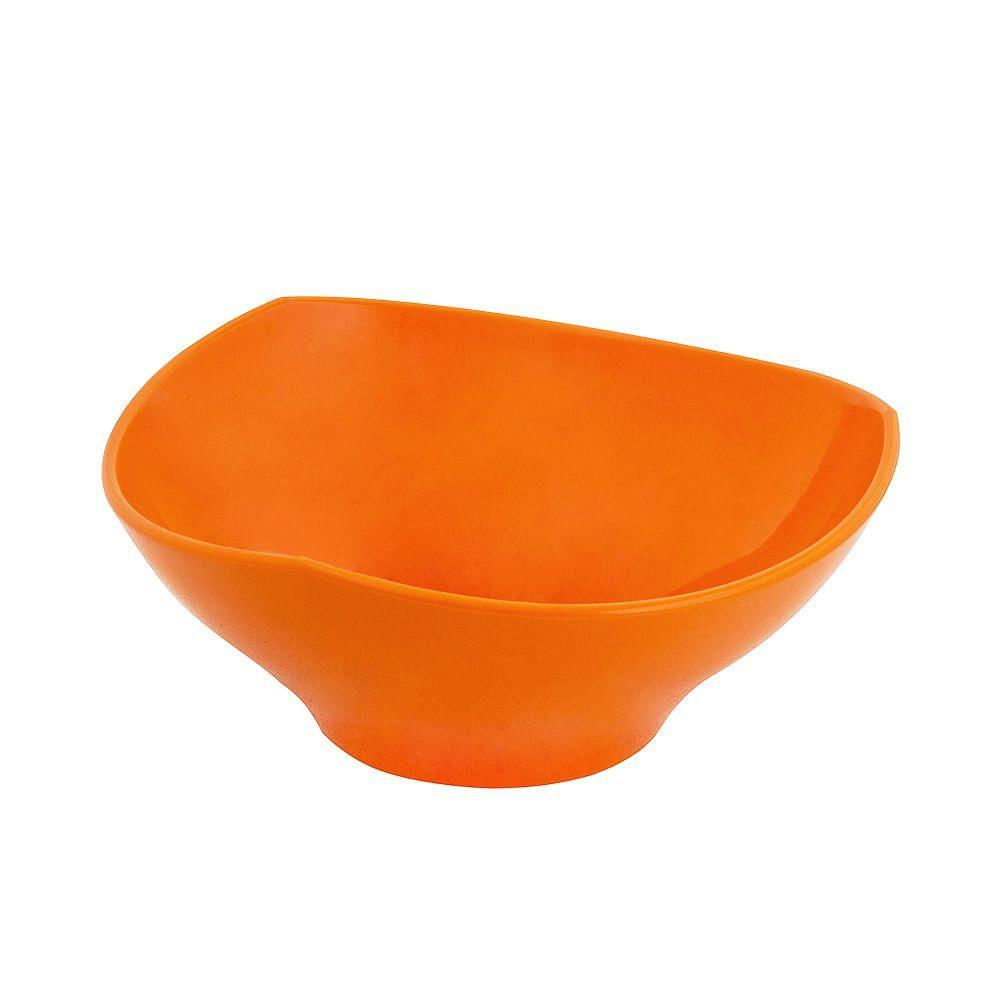 Bowl Flowers 1,5l Laranja Em Polipropileno Linha Tropical Vem