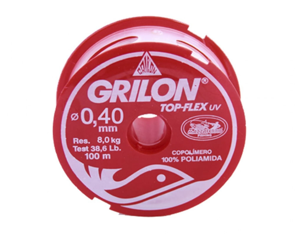 Linha Pesca Grilon Uv Br 0,40Mmx100M c/5pcs