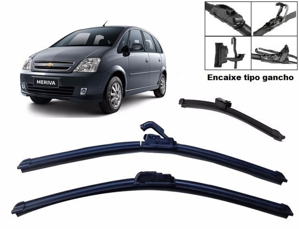 Kit Palheta Limpador Parabrisa Para-brisa Chevrolet GM Meriva 2004/...