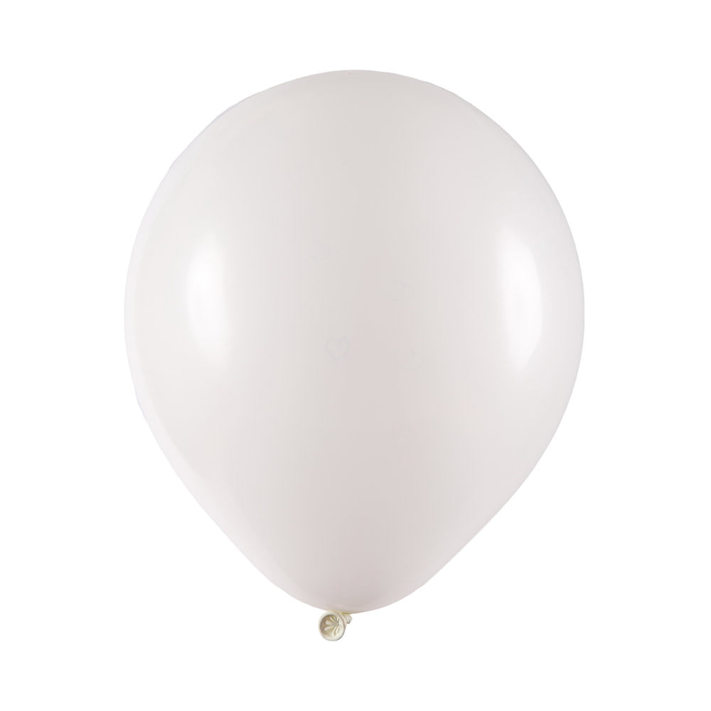 Balão Art Latex Redondo Nº9 com 50 Unidades Branco