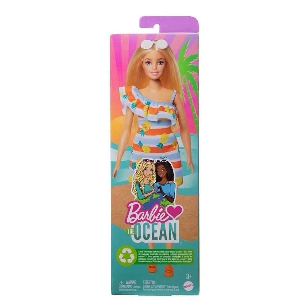 Barbie Loves The Ocean Vestido Listrado - Mattel