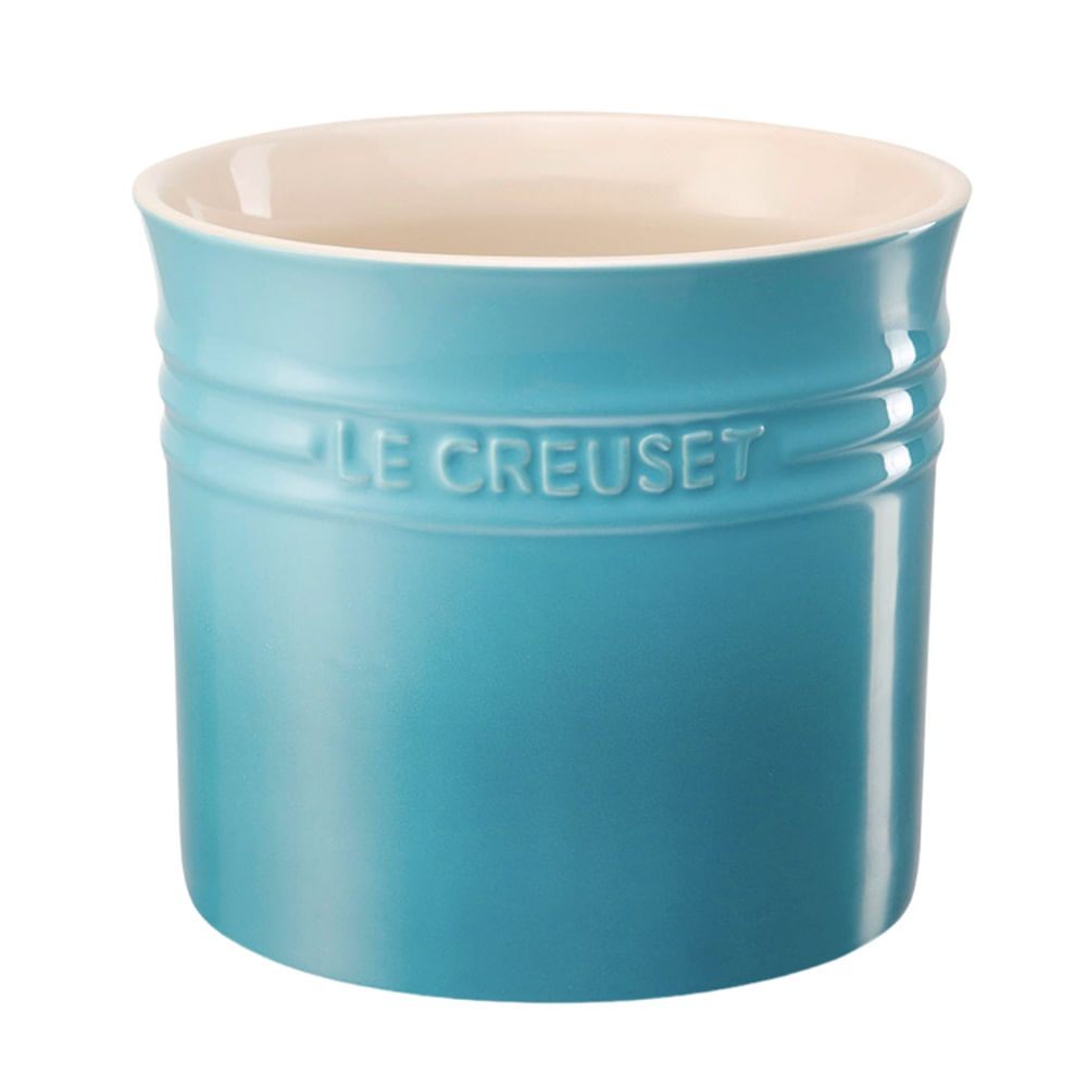 PORTA UTENSÍLIOS LE CREUSET CLÁSSICO 2,3L EM CERÂMICA AZUL CARIBE 71501211700001