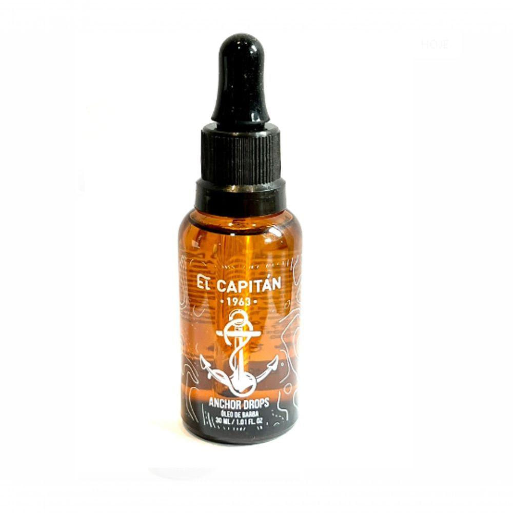 Óleo De Barba Anchor Drops 30ml El Capitán