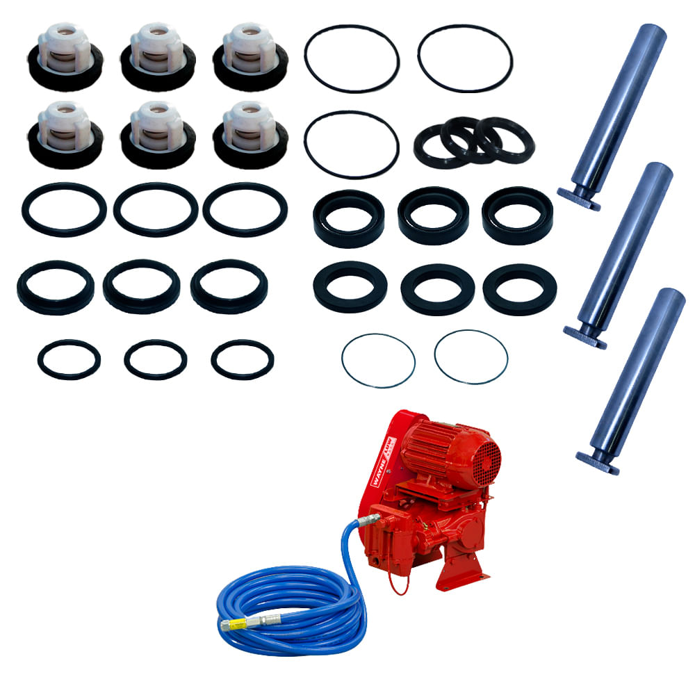 Kit Reparo Lavadora Somar Wayne 3 Pistões LU HU 3401