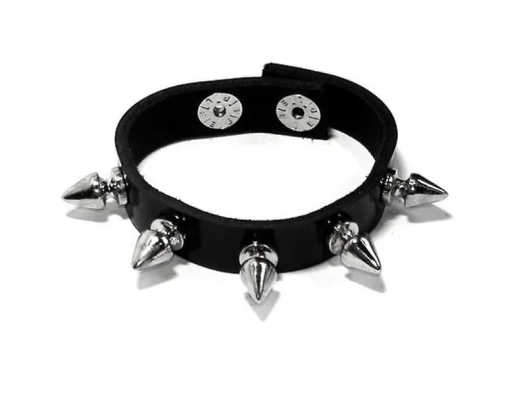 Bracelete Pulseira Spike Cone Metal Punk Rock