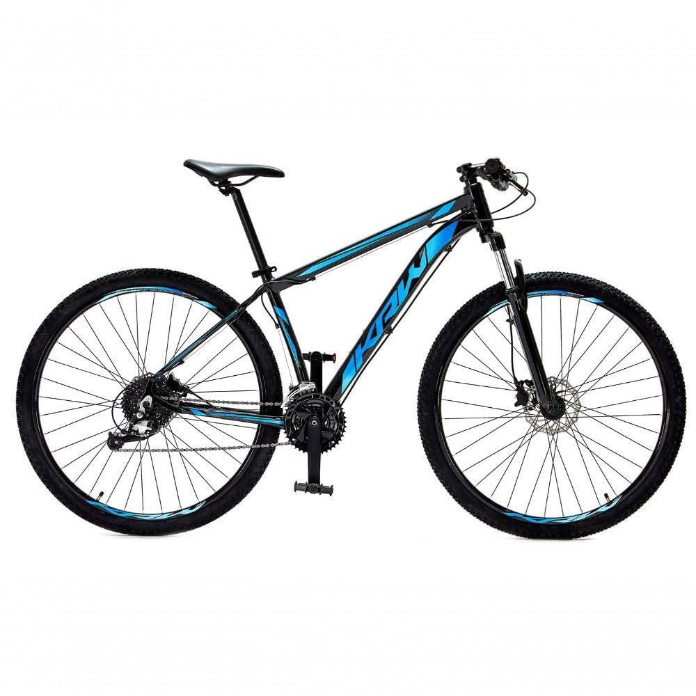 Bicicleta Aro29 Krw Alumínio Shimano 24v Freio Hidráulico S5 21 Preto-Azul