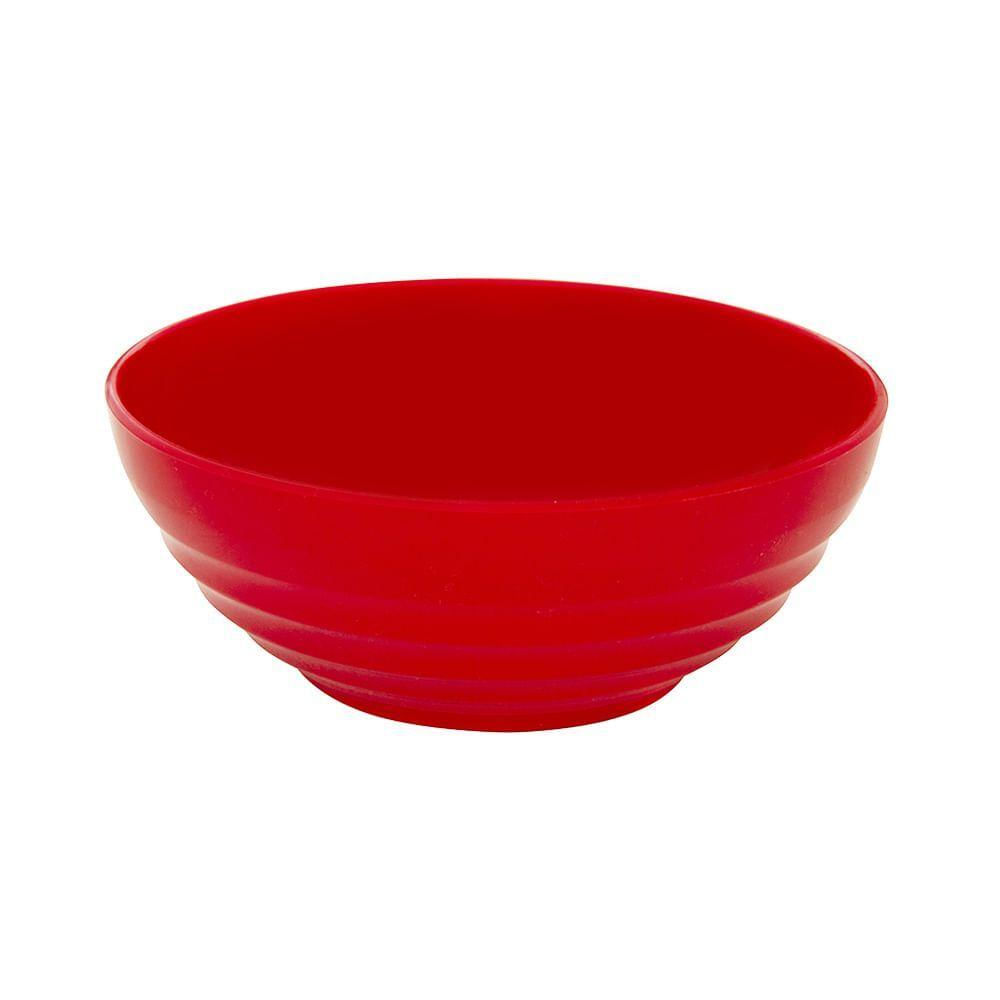 Bowl Oriental Redondo 1,2l Vermelho Em Polipropileno Linha Tropical Vem