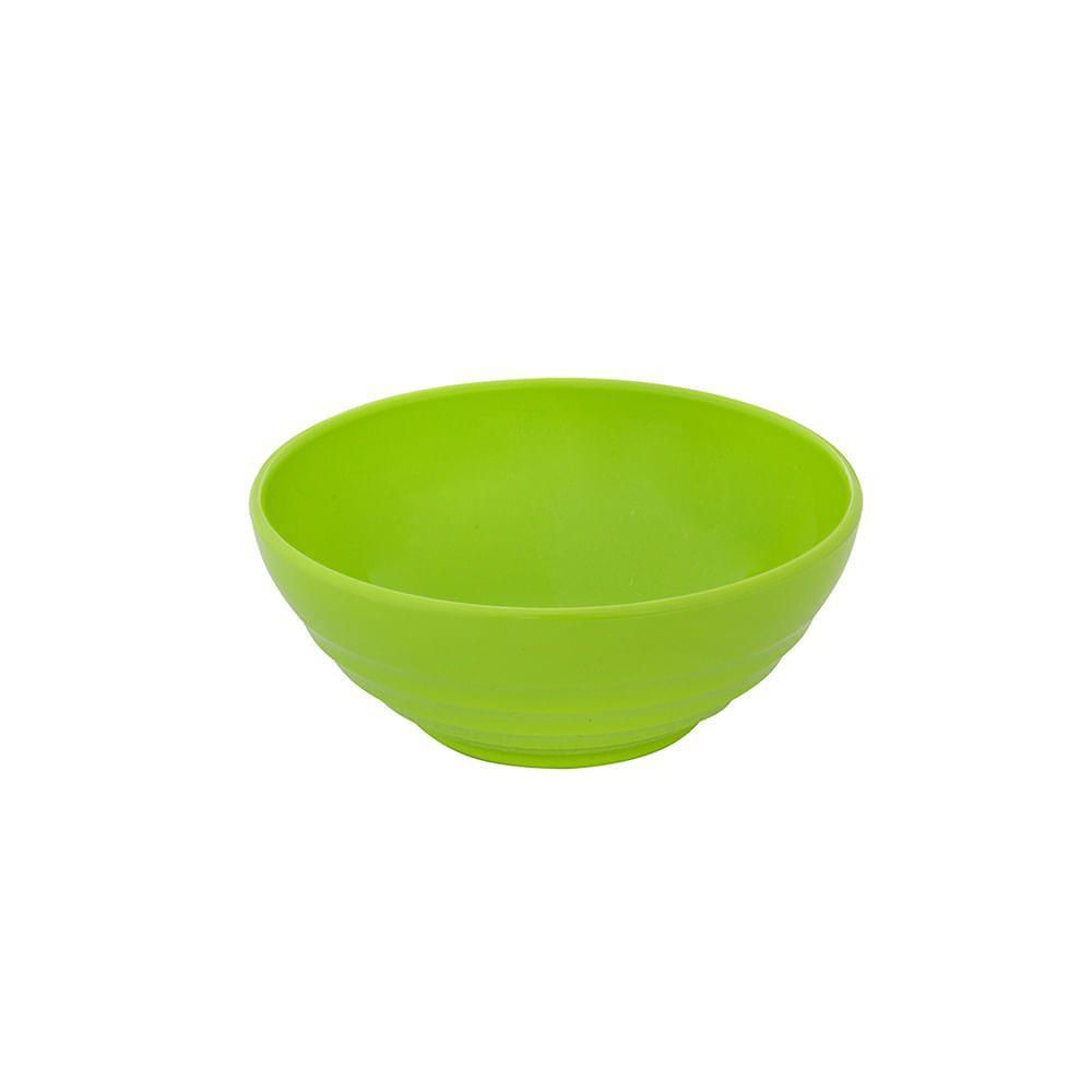 Bowl Oriental Redonda 500ml Verde Em Polipropileno Linha Tropical Vem