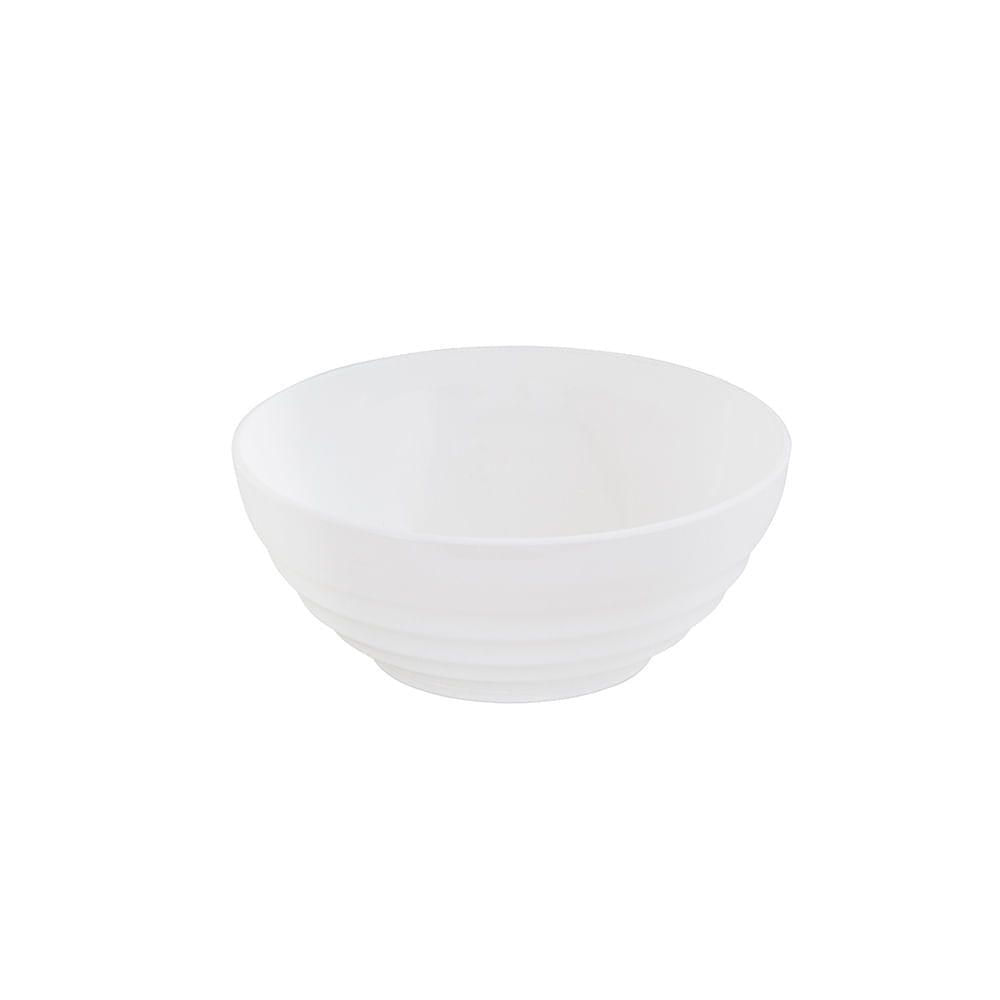 Bowl Oriental Redonda 500ml Branca Em Policarbonato Linha Profissional Cook Vem