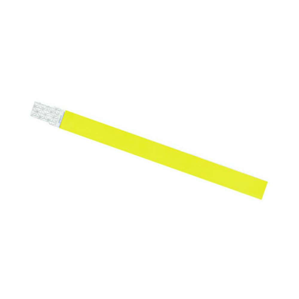 1000 Pulseira de identificação Amarelo Fluorescente em tyvek