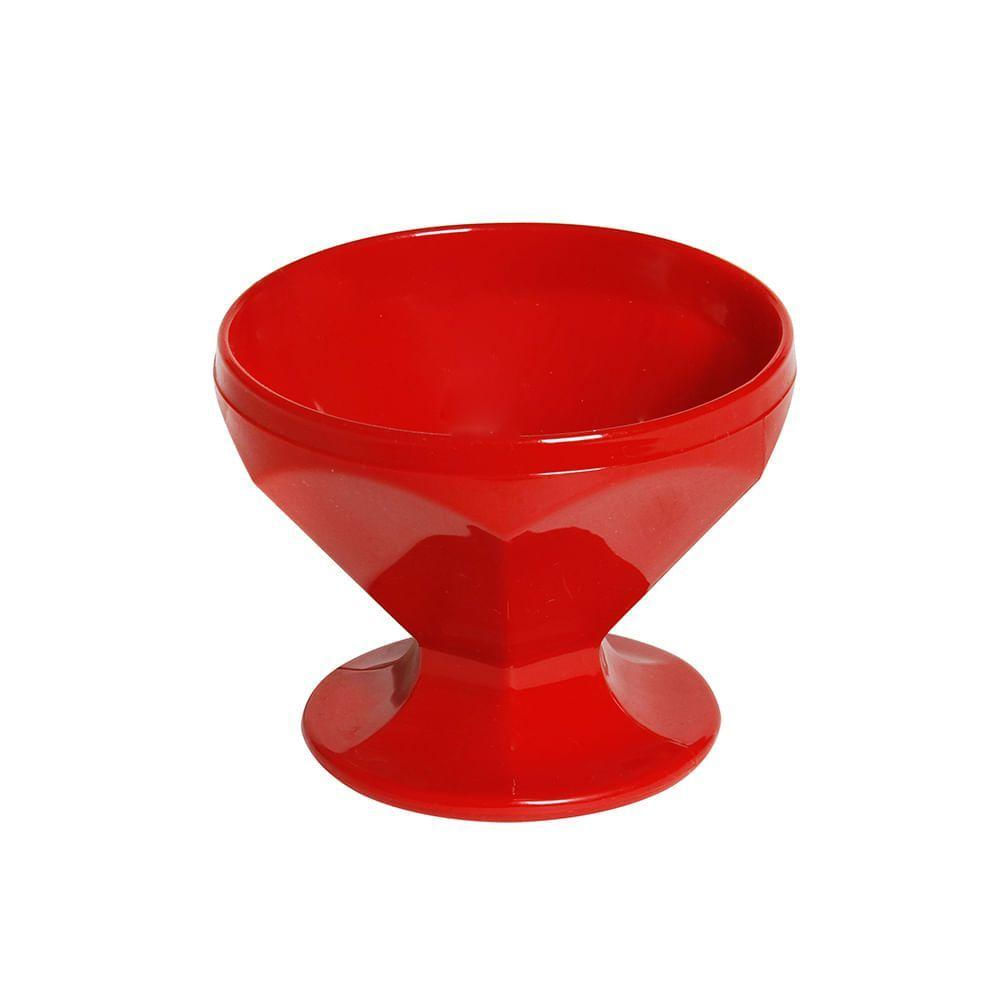 Conjunto De Taça De Sobremesa Caribe 150ml 4 Peças Vermelho Em Polipropileno Linha Tropical Vem