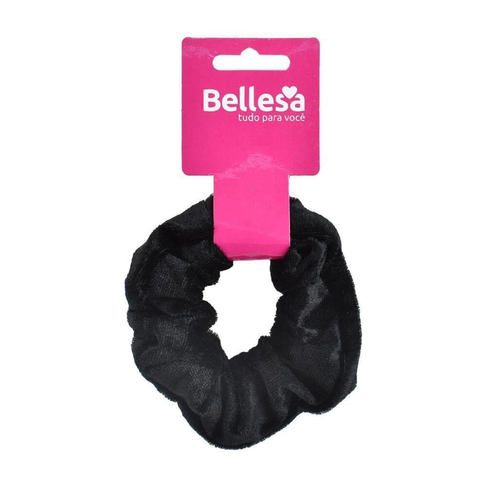 Elastico Para Cabelo Laçarote Veludo Preto Bellesa