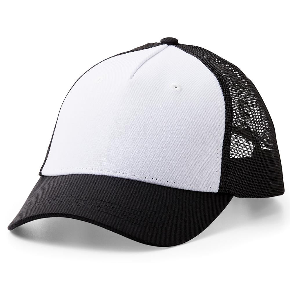 Boné para estampar Trucker Hat Cricut - Preto e Branco 3 unid