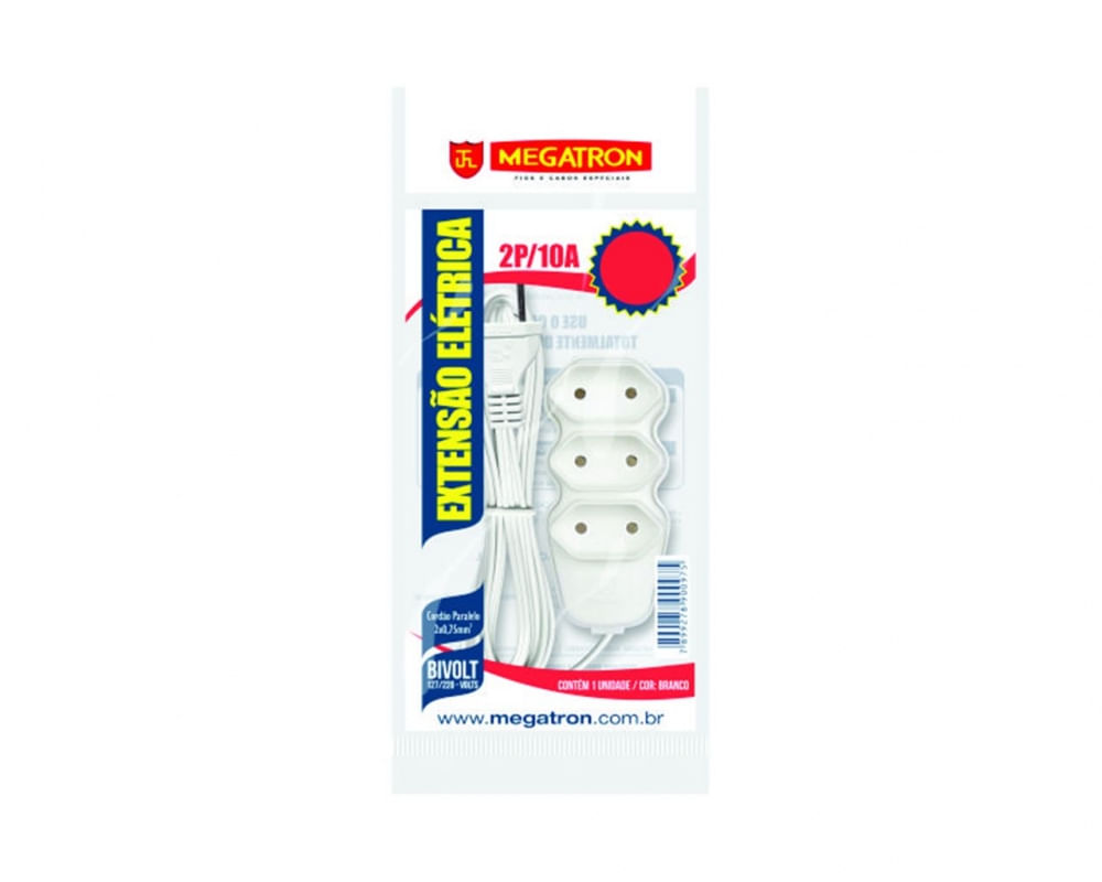 Extensao Megatron Par Bipolar Biv 05M 2X0,75X5,00M Br