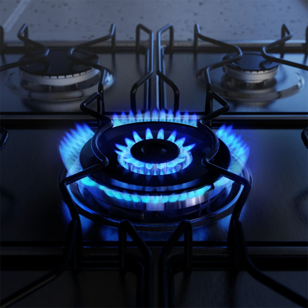Fogão 5 bocas Electrolux Cinza Experience 2 Fornos, PerfectCook360 e Tripla Chama (FE5DC) 220V