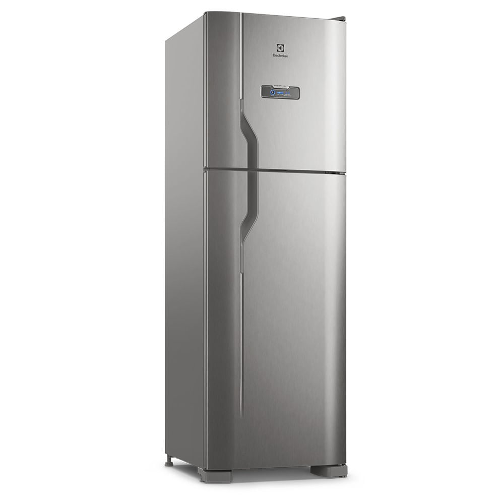 Geladeira Electrolux Frost Free 400L Efficient Turbo Freezer Duplex Inox Look (DFX44) 220V