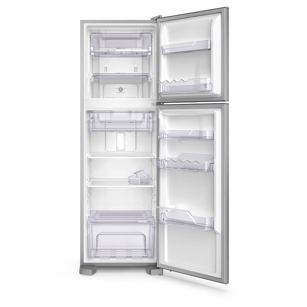 Geladeira Electrolux Frost Free 400L Efficient Turbo Freezer Duplex Inox Look (DFX44) 220V