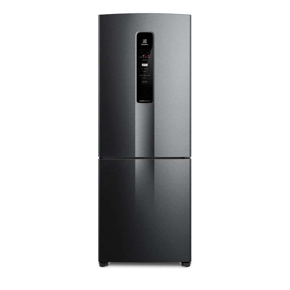 Geladeira Electrolux Frost Free Inverter 490L com AutoSense Inverse Black Inox Look (IB7B) 127V