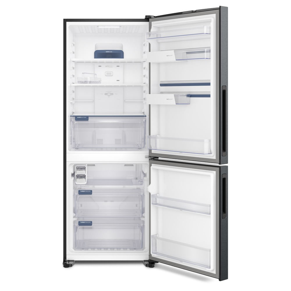 Geladeira Electrolux Frost Free Inverter 490L com AutoSense Inverse Black Inox Look (IB7B) 127V