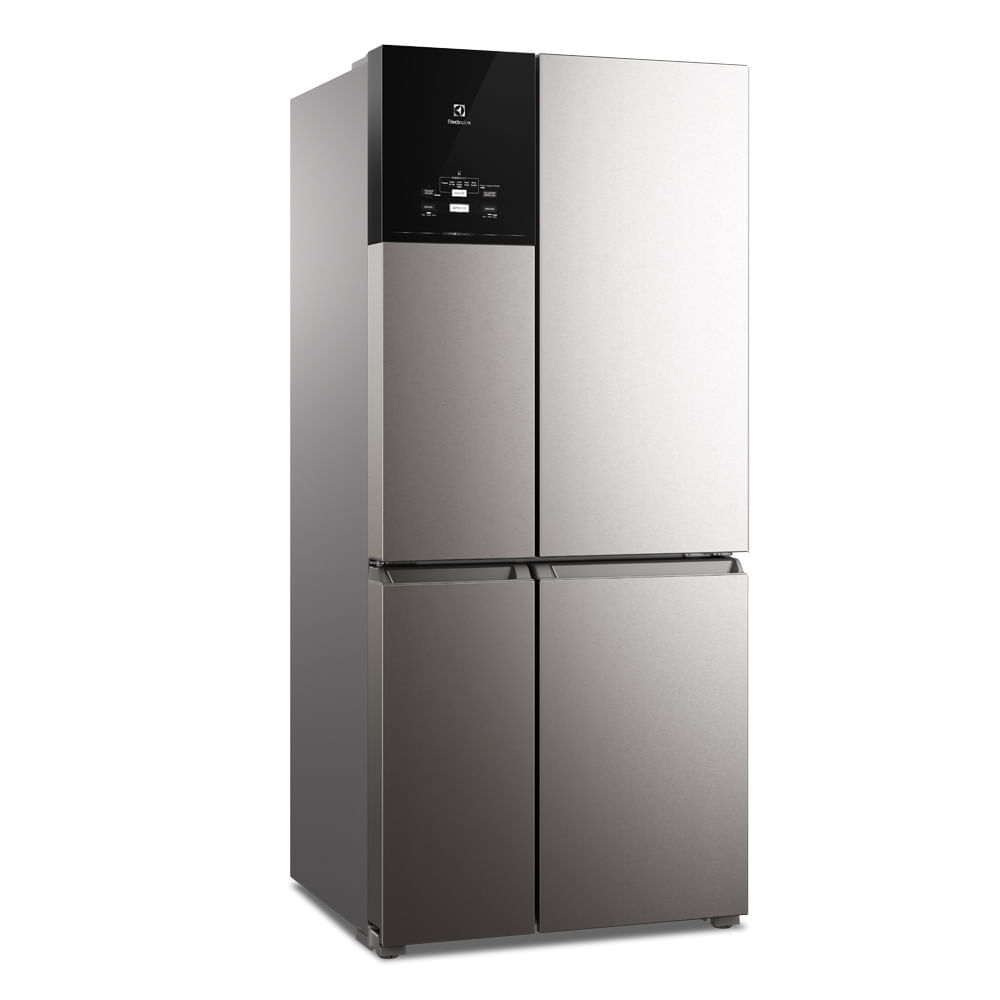 Geladeira Electrolux Frost Free Inverter 581L FlexiSpace 4 Portas Cor Inox Look (IQ8S) 127V