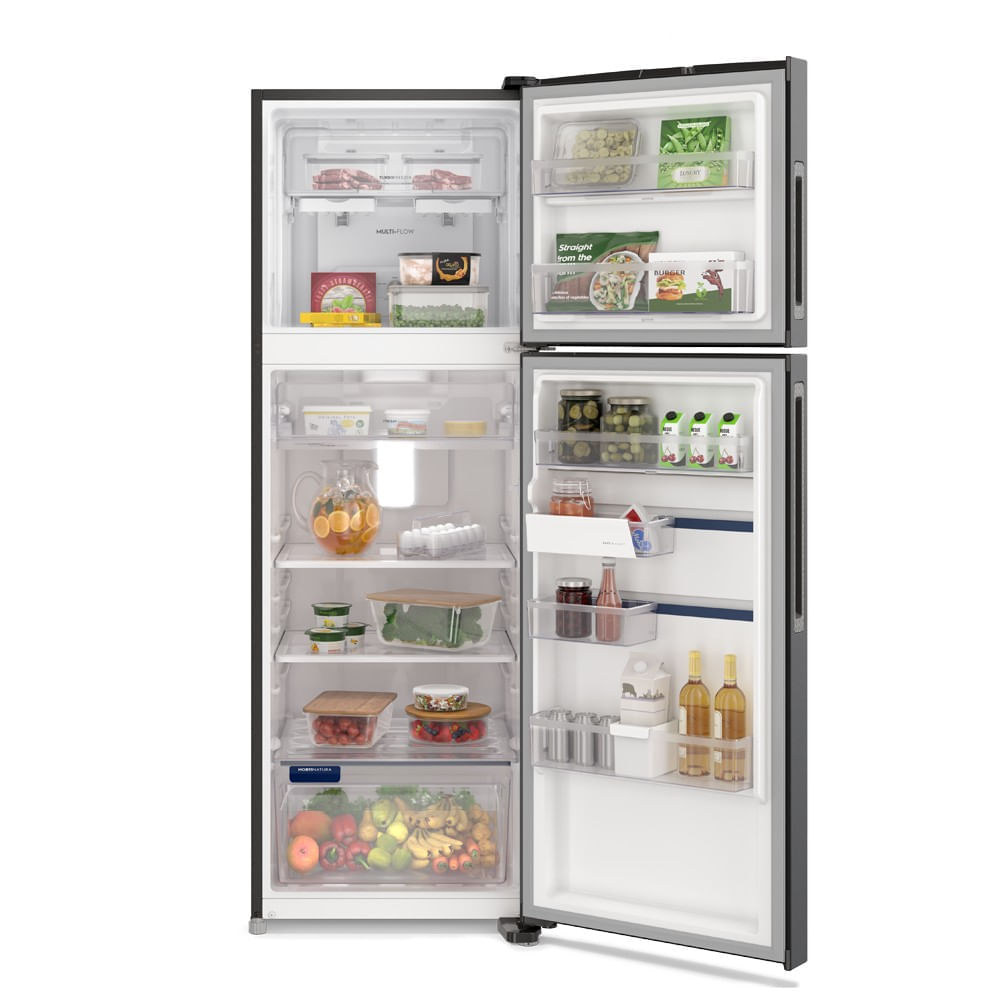 Geladeira Electrolux Frost Free Inverter 390L Efficient AutoSense Duplex Black Inox Look (IF43B) 127V