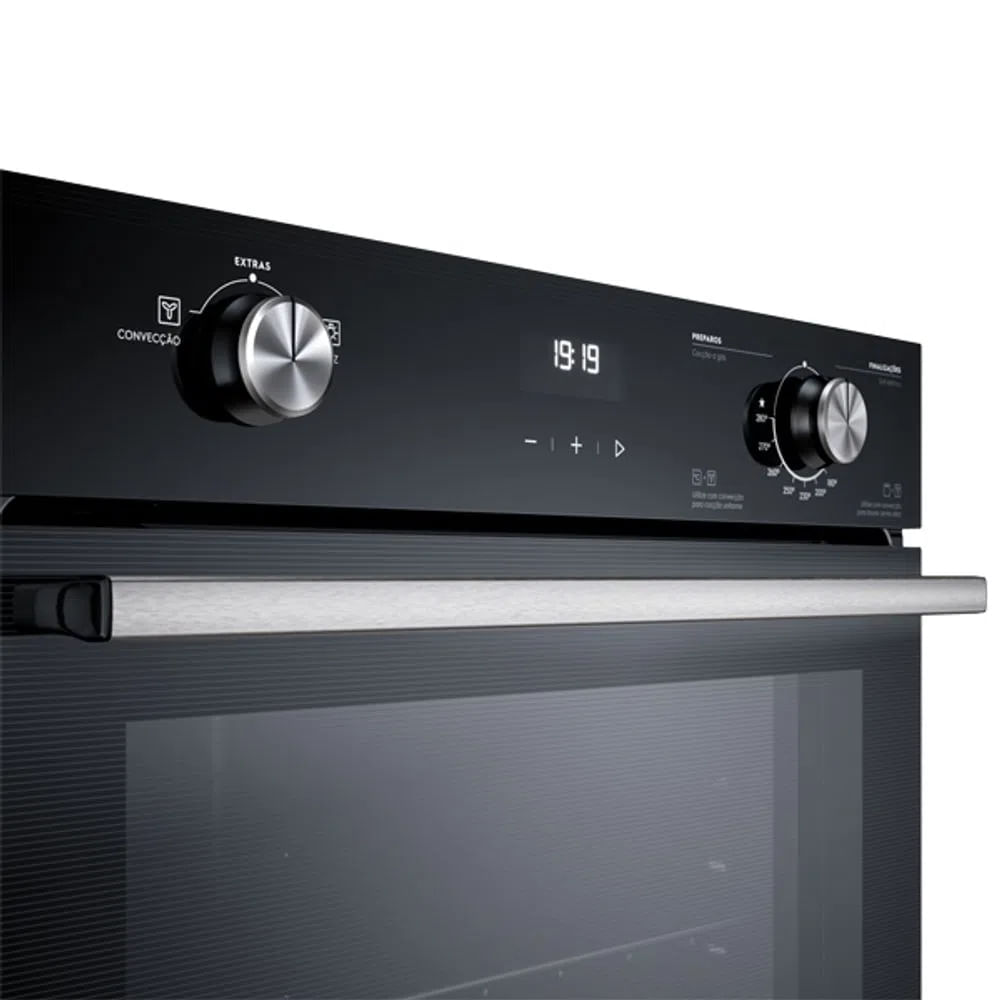 Forno de Embutir Electrolux a Gás 80L Efficient com PerfectCook360 Preto (OE8GH) 220V