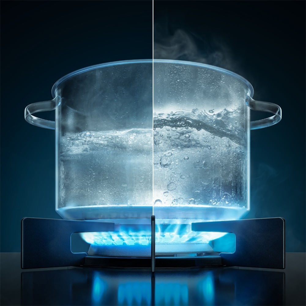 Fogão 5 bocas Electrolux Preto Experience c/ Mesa de Vidro, Grill e PerfectCook360 (FE5CP) 220V