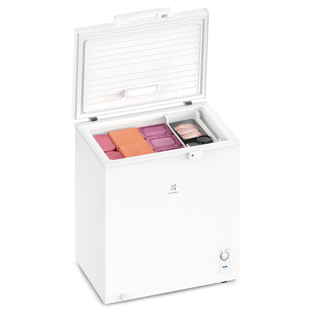 Freezer Horizontal Electrolux Cycle Defrost 199L com função Turbo Freezer Uma Porta (HE200) 127V
