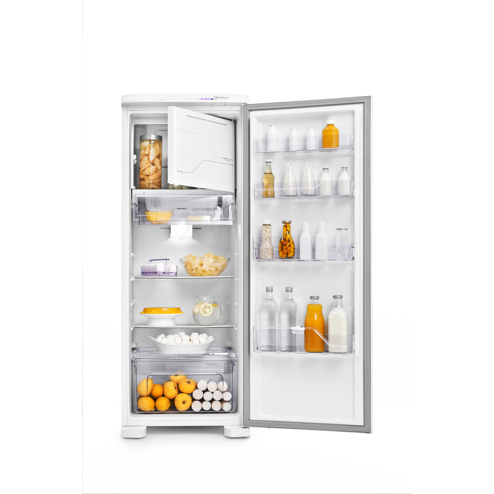 Geladeira Electrolux Frost Free 322L Painel Blue Touch Uma Porta Branca (RFE39) 220V