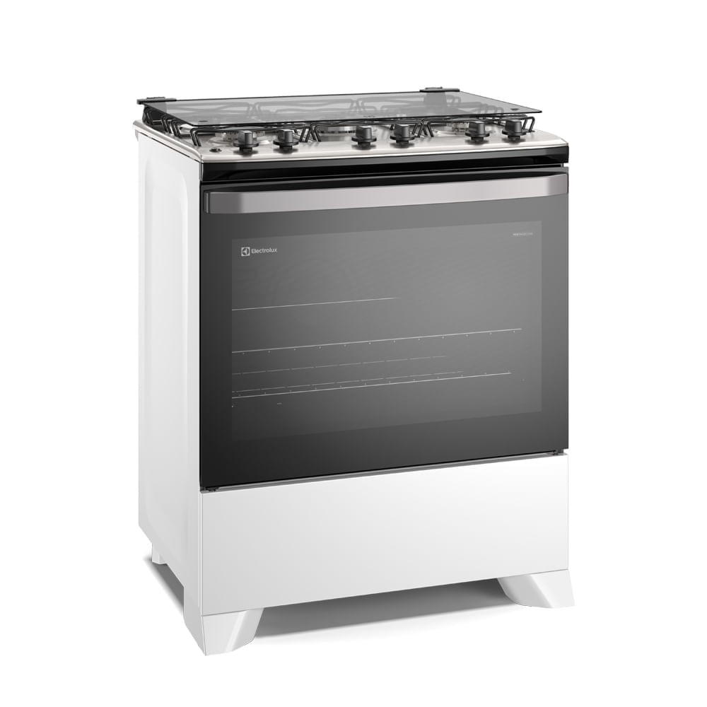 Fogão 5 bocas Electrolux Branco Efficient com Mesa Inox, PerfectCook e VaporBake (FE5IB) Bivolt