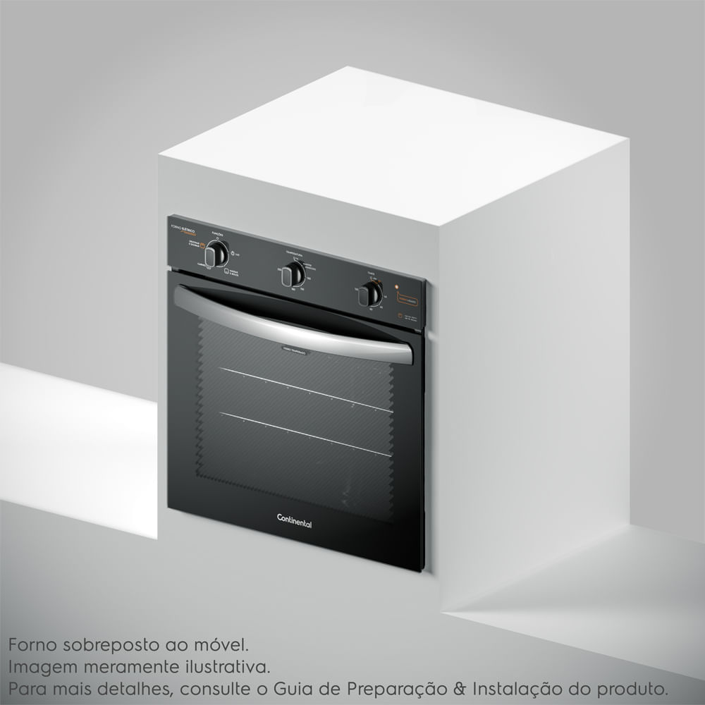 Forno de Embutir Elétrico Continental 80L com TOPLimpaFácil (OC8EM) 127V