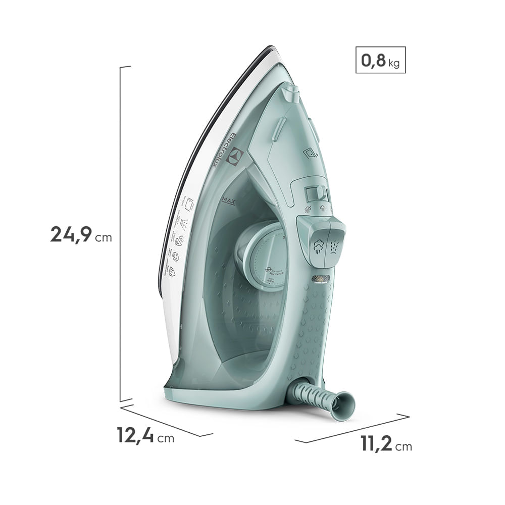 Ferro de passar Roupa a Vapor e a Seco Electrolux Efficient com Vapor Vertical (ESI11) 127V