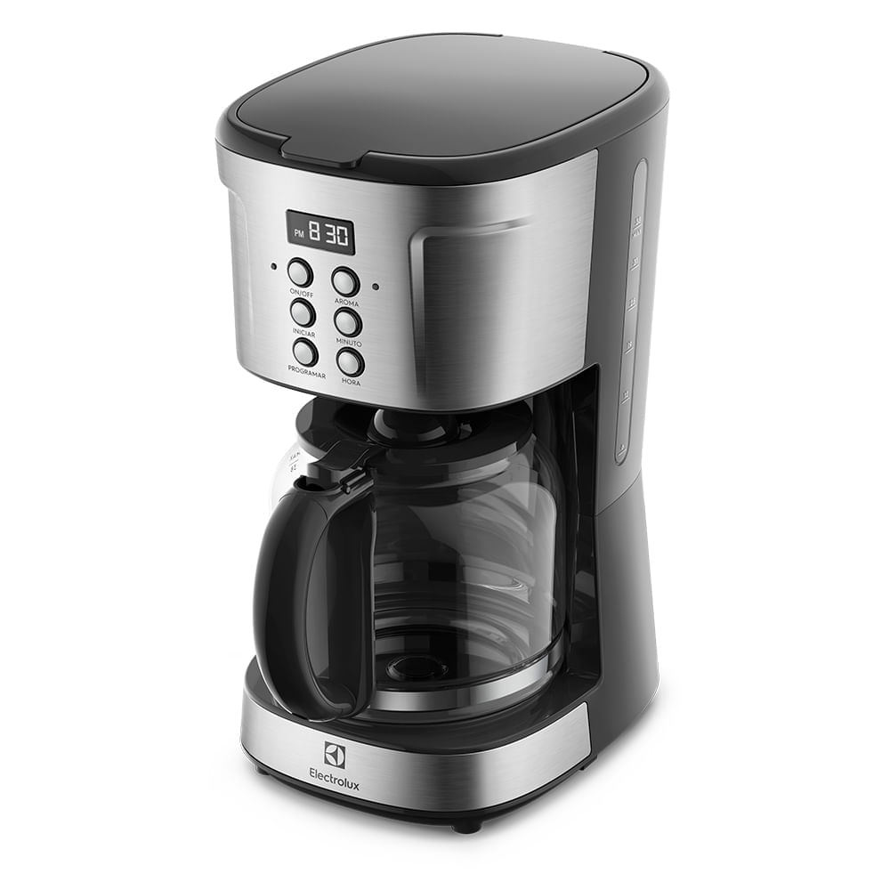 Cafeteira Elétrica Electrolux Digital 38 Xícaras Experience Programável com Timer Cor Inox (ECM30) 220V