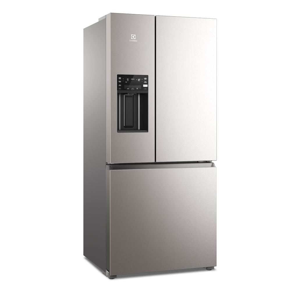 Geladeira Electrolux Frost Free Inverter 540L Dispenser Água e Gelo 3 Portas Cor Inox Look (IM8IS) 127V