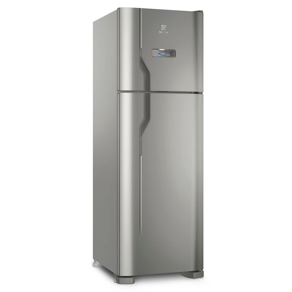Geladeira Electrolux Frost Free 371L Turbo Congelamento Duplex Cor Inox (DFX41) 127V
