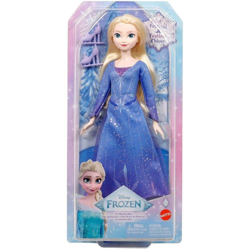 Disney Frozen Boneca Elsa Patinação no Gelo - Mattel