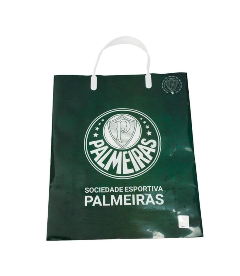 Sacola Para Presentes Verde Palmeiras 33x27cm Oficial