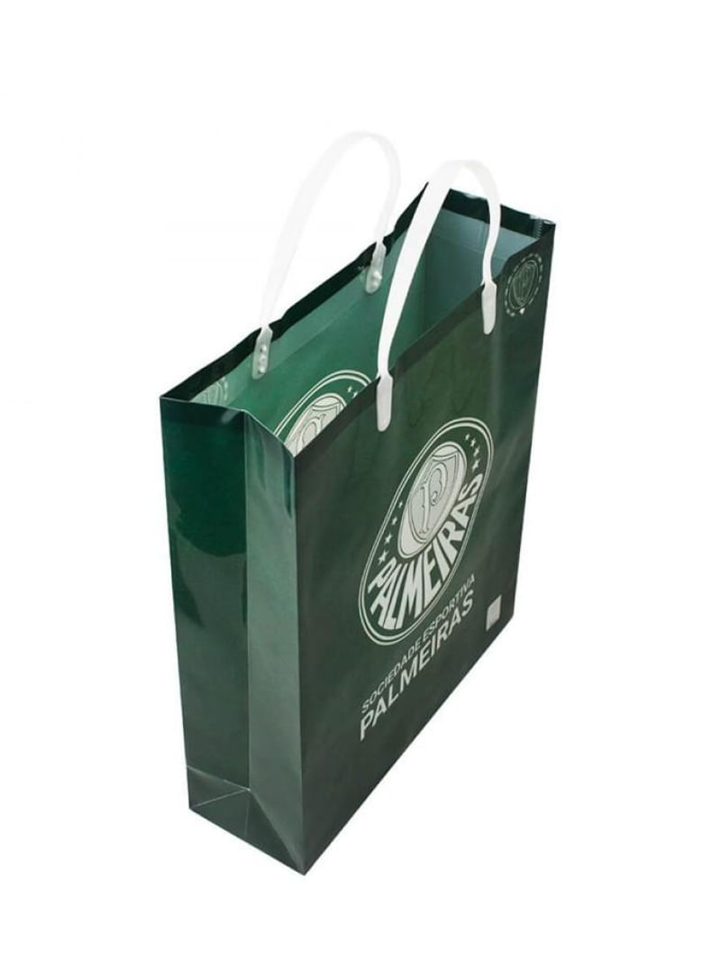 Sacola Para Presentes Verde Palmeiras 33x27cm Oficial