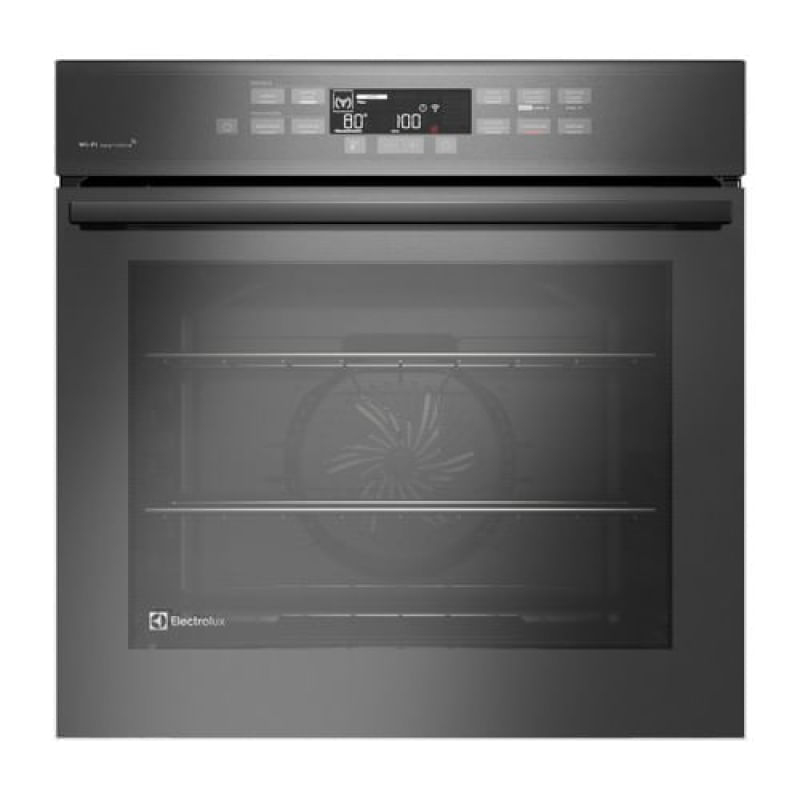 Forno de Embutir Electrolux Elétrico 80L Expert com VaporBake e Conectividade Cinza (OE8EW) 220V