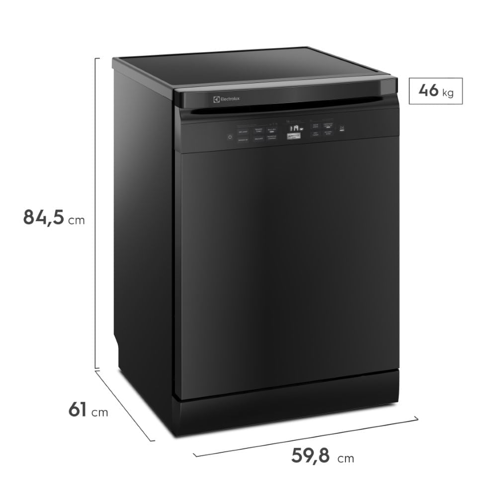 Lava-Louças Electrolux 14 Serviços Preta Experience com Função Higienizar Compras (LL14P) 127V
