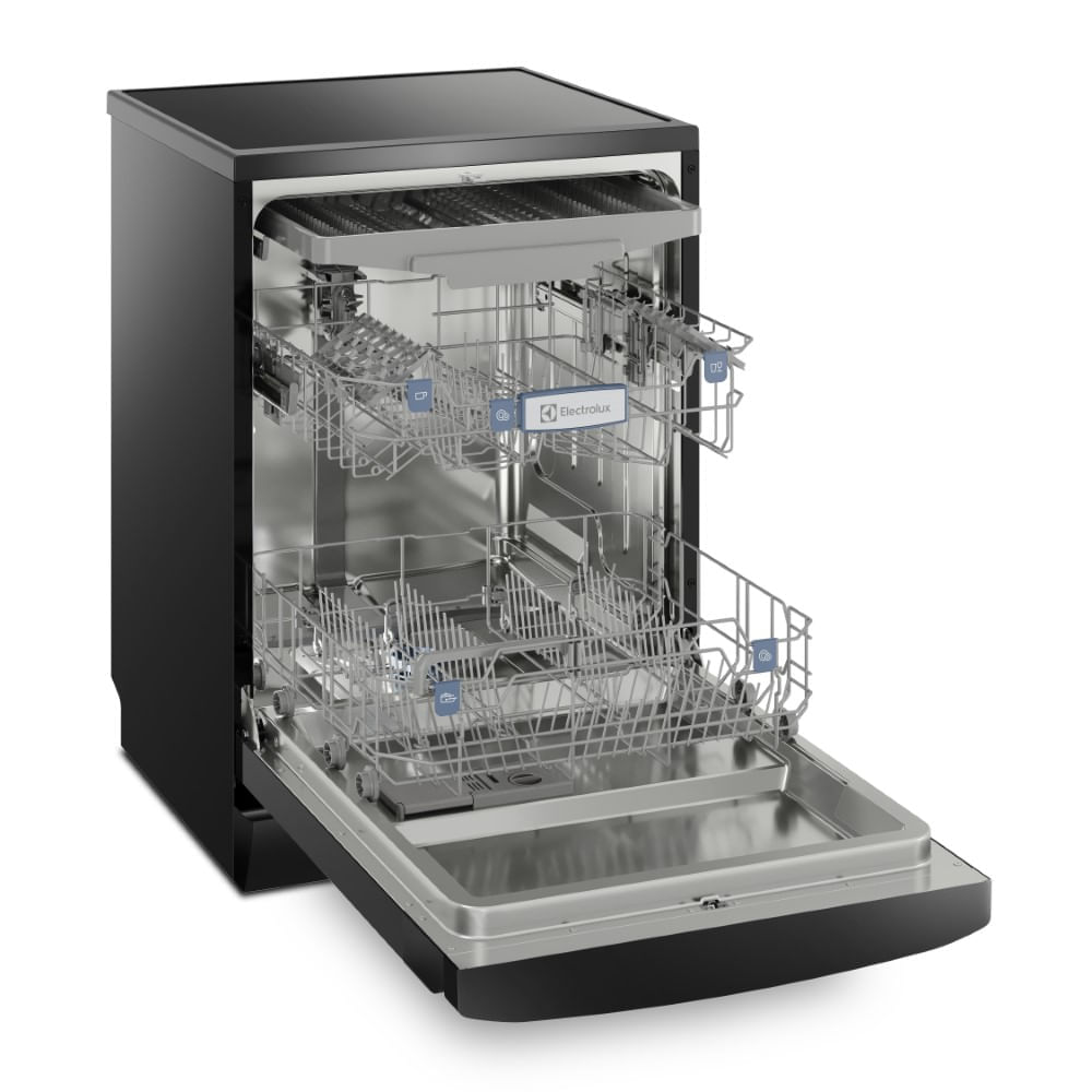 Lava-Louças Electrolux 14 Serviços Preta Experience com Função Higienizar Compras (LL14P) 127V